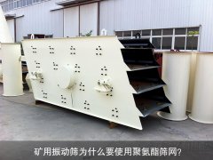 礦用振動(dòng)篩為什么要使用聚氨酯篩網(wǎng)？